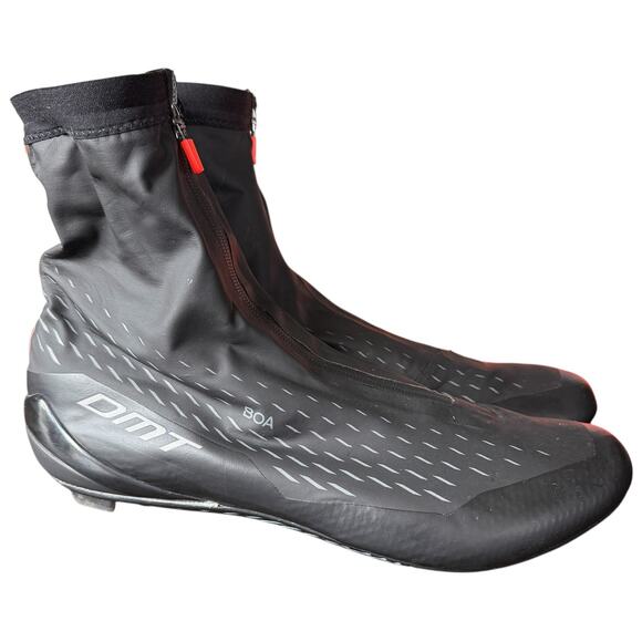 DMT WKR1 Cycling Shoes Winter Knit Road Black Orange Mens 47 main image 7